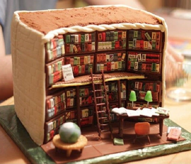 With This Library Cake, You Can Literally Eat Yourself Some Knowledge